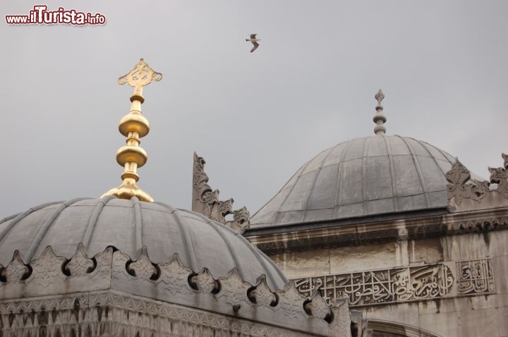Immagine Due cupole viste all'ingresso della Moschea Nuova di Istanbul