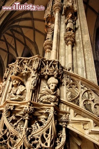 Immagine Pulpito gotico all'interno del Duomo di Santo Stefano a Vienna