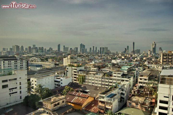 Bangkok vista dalla finestra hotel