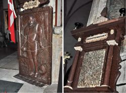 La tomba e la lapide di Tycho Brahe dentro chiesa ...