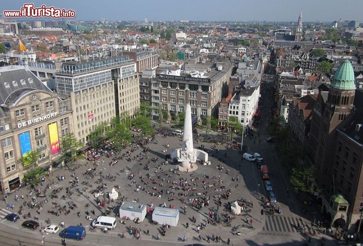Immagine Piazza Dam Amsterdam vista aerea