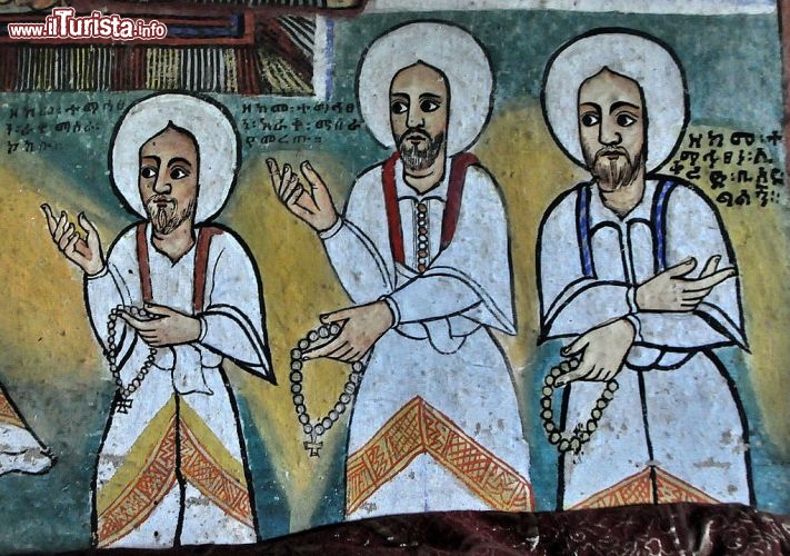 Dipinti in una Chiesa lungo il Lago Tana, in  Etiopia - In Etiopia con i Viaggi di Maurizio Levi