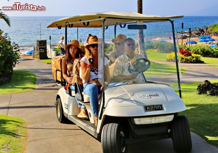 Il team a bordo di una golf car sull'isola di Maui - © DONNAVVENTURA® 2013 - Tutti i diritti riservati - All rights reserved