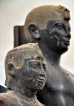 Foto particolare delle statue dei Faraoni Neri ...