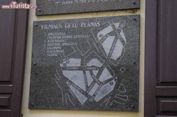 Immagine Mappa del Ghetto ebraico di Vilnius