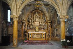 Cappella rinascimentale-barocca nella Cripta della Cattedrale Parma - si tratta del sepolcro di San Bernardo degli Uberti, opera di Prospeto Spani, datata 1544, ma con successive contaminazioni ...