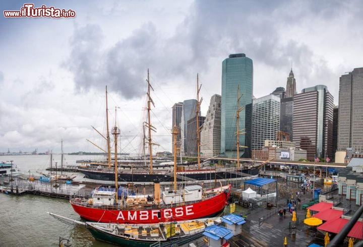 Immagine Antichi velieri e nuovi battelli nel vecchio porto di New York - © pisaphotography / Shutterstock.com