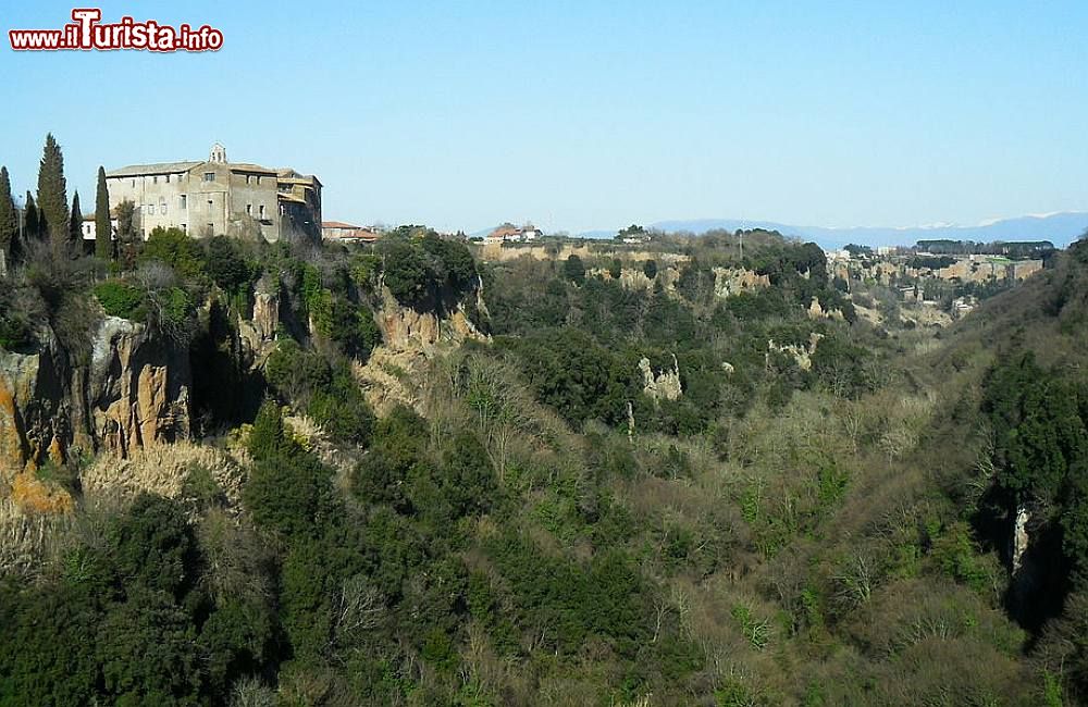 Immagine La Valle Suppentonia e il borgo di Nepi nel Lazio - © Fabionepi - CC BY-SA 3.0, Wikipedia