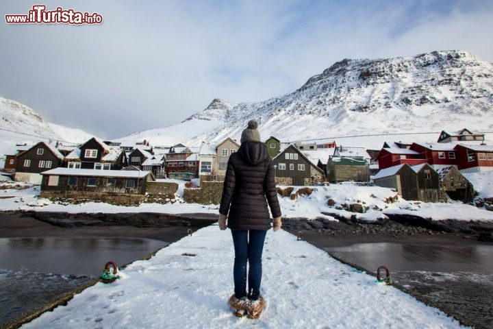 Immagine Il villaggio di Bour in Inverno, siamo sulle Isole Faroe della Danimarca - © Michela Garosi / TheTraveLover.com