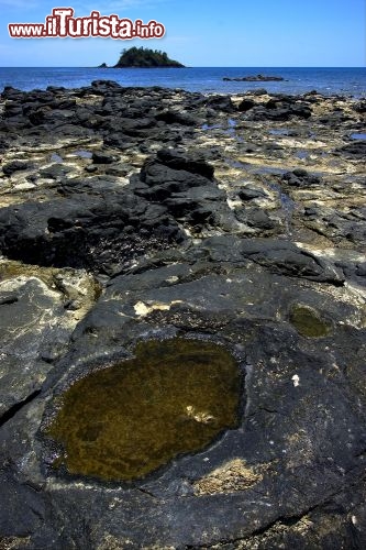 Immagine Andilana beach: un tratto di costa rocciosa, durante la fase di bassa marea, a Nosy Be in Madagascar - © lkpro / Shutterstock.com