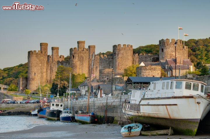 Immagine La Baia del Castello di Conwy è particolarmente suggestiva con la bassa marea - © Radek Sturgolewski / Shutterstock.com