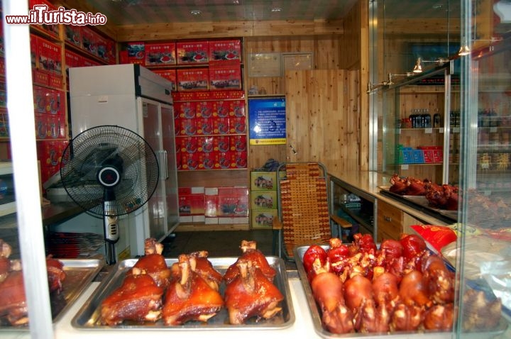 Immagine Bottega Gastronomia nel villaggio fluviale di Tongli in Cina