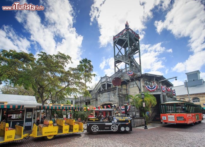 Immagine Bus turistici a Key West, Florida - Per visitare città e isola il metodo migliore, oltre che a piedi, è quello di utilizzare i bus turistici oppue i mezzi di trasporto pubblici, decisamente efficienti e poco costosi © Gil.K / Shutterstock.com