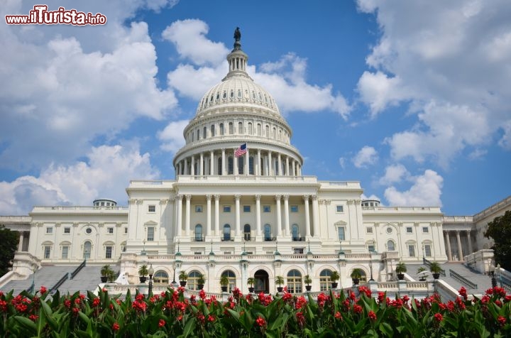 Immagine Campidoglio Washington il parlamento americano a Capitol Hill venne eretto subito dopo l'indipendenza degli stati Uniti e il progetto fu approvato dallo stesso George Washington, il primo presidente americano - © Orhan Cam / Shutterstock.com