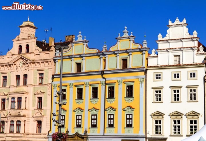 Immagine Case caratteristiche in pieno centro a Plisen, nella parte occidentale della Boemia - © posztos / Shutterstock.com