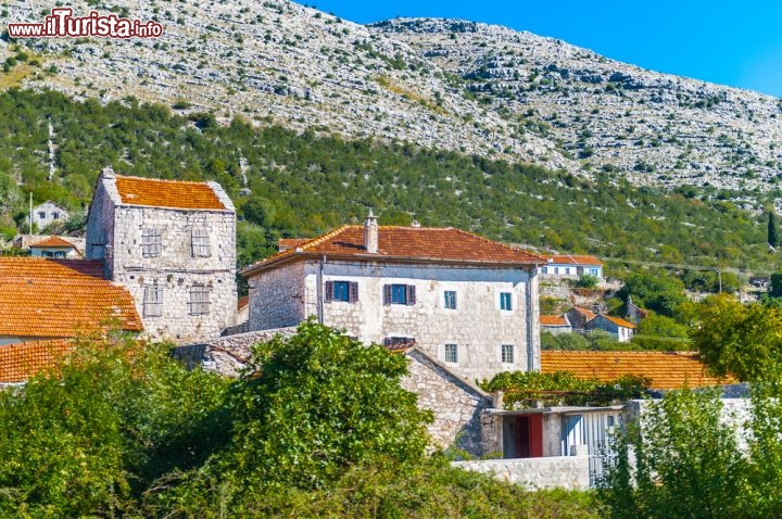 Immagine Case nel villaggio di Trebinje, Bosnia Erzegovina - Sono costruite in pietra e impreziosite da ringhiere in ferro battuto e persiane in legno le belle dimore ospitate nel cuore di questo villaggio della Bosnia Erzegovina che deve il suo fascino anche alla semplicità e genuinità dei suoi abitanti, sempre cordiali con visitatori e turisti. A parlare per la prima volta di Trebinje fu, alla metà del X secolo, il "De Administrando imperio" di Costantino VII © Anton_Ivanov / Shutterstock.com