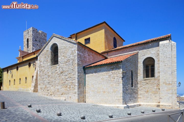 Immagine Cattedrale Notre-Dame de l'Immaculée Conception di Antibes, Francia - Questa bella struttura religiosa del borgo francese racchiude in sè tracce di rinascimento e di epoca moderna: una volta entrati all'interno della cattedrale si può ammirare il Cristo in croce datato metà del XV° secolo. Fra le altre opere d'arte ospitate a Notre-Dame vi è anche il capolavoro dell'artista provenzale Louis Bréa, una Vergne con il rosario dei primi anni del XVI° secolo © StevanZZ / Shutterstock.com