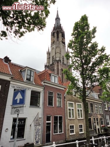 Immagine Centro di Delft sullo sfondo Nieuwe Kerk