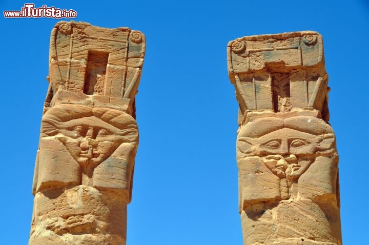Immagine Colonne divinita Hathor Jebel Barkal Sudan