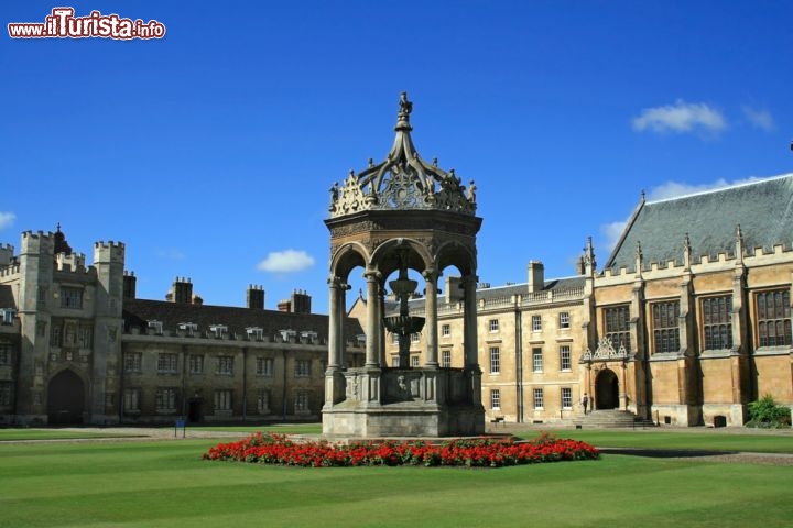 Immagine Corte interna del Trinity College di Cambridge, Inghilterra - Una splendida immagine del cortile interno del Trinity College di Cambridge, uno dei 31 che costituiscono l'Università cittadina © Vasilieva Tatiana / shutterstock.com