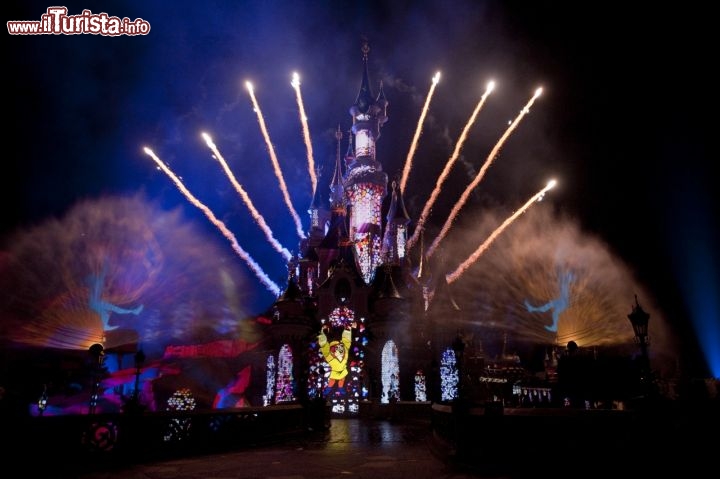 Immagine Il castello di Eurodisney e i fuochi d'artificio