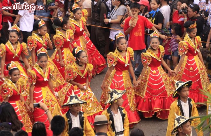 Immagine Celebrazioni nelle Filippine durante il festival religioso di Sinulog, in onore di Santo Niño