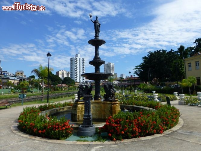 Immagine Fontana in un parco di Manaus (Amazzonia) la città più importante del nord del Brasile - © guentermanaus / Shutterstock.com