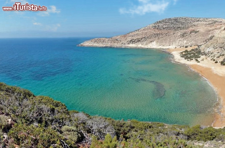 Immagine Gavdos: la spiaggia di Potamos, una delle più meridionali di tutta la Grecia.