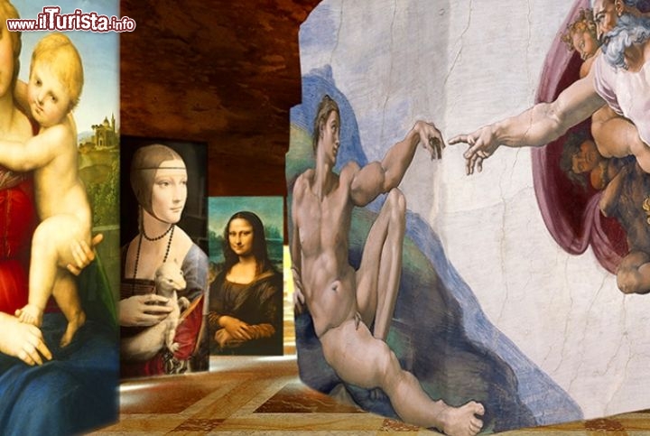 Immagine Il tema 2015 delle Carrieres Lumieres: i Giganti Rinascimento, ovvero Leonardo. e Raffaello Michelangelo a Les Baux-de-Provence