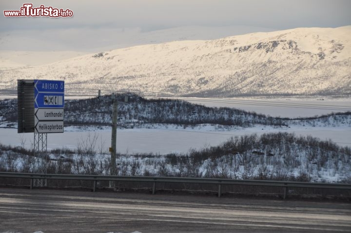 Immagine Ingresso di Abisko lungo la strada  E10 in Svezia