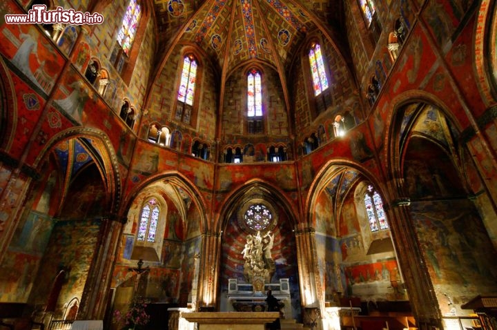 Immagine Interno della Chiesa di Notre Dame a Rabastens, Patrimonio dell'UNESCO (Francia).