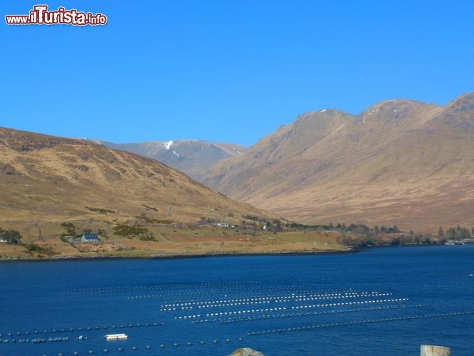 Immagine Killary Harbour, sullo sfondo i monti Twelve Bens, Irlanda.