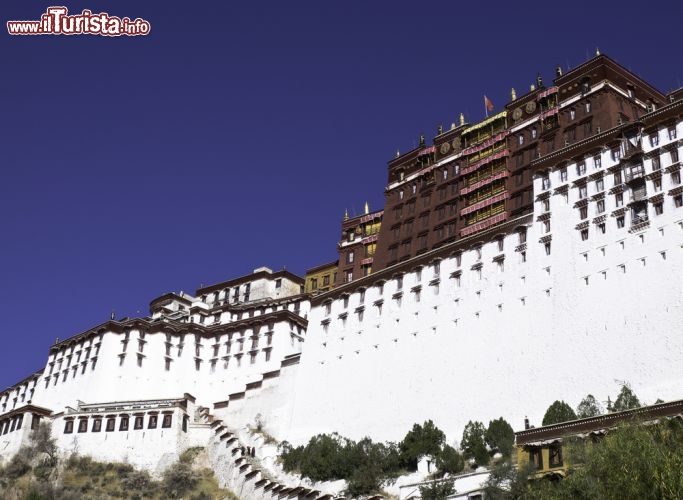 Immagine L'imponente Palazzo Potala, il grande monastero tibetano a Lhasa, dove regnava il Dalai Lama fino all'arrivo della Cina comunista di Mao Tze-Tung  - © tidchun / Shutterstock.com