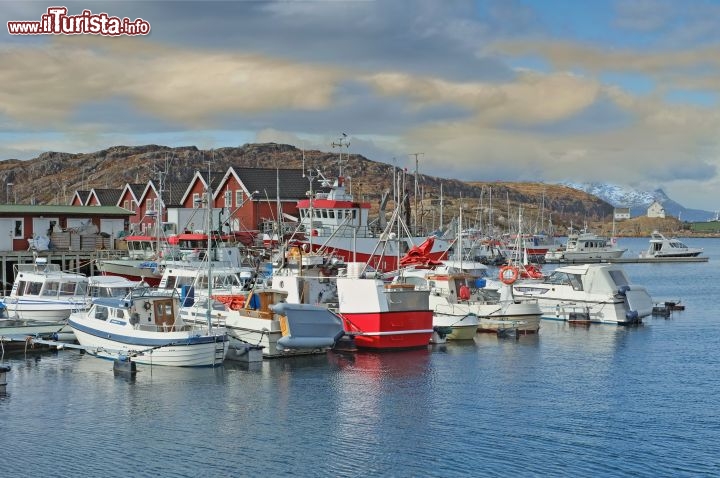 Immagine La baia di Bodo si trova oltre il Circolo Polare Artico in Norvegia, e si può quindi vedere il Sole di Mezzanotee in estate, da fine maggio a metà luglio - © Dhoxax / Shutterstock.com