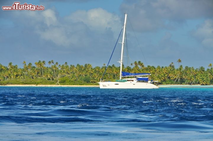 Immagine La forte corrente del South pass di Fakarava