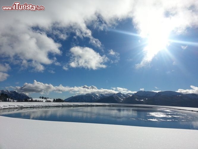 Immagine Lago vicino a Folgaria in inverno - © Folgariaski.com