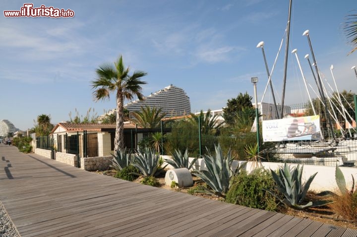 Immagine Lungomare di Villeneuve Loubet, sullo sfondo  Baie des Anges