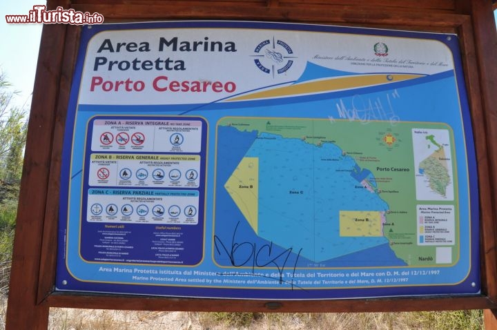 Immagine Mappa dell'Area Marina Protetta di Porto Cesareo in Puglia