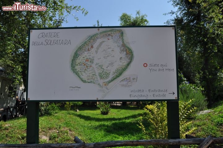 Immagine La mappa della Solfatara di Pozzuoli