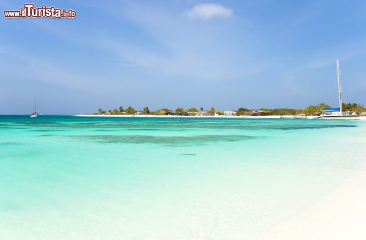 Immagine Il mare dei Caraibi si presenta nei colori fantastici delle acque cristalline di Los Roques, il paradiso dello snorkeling e delle immersioni in Venezuela - © Dmitry Burlakov / Shutterstock.com