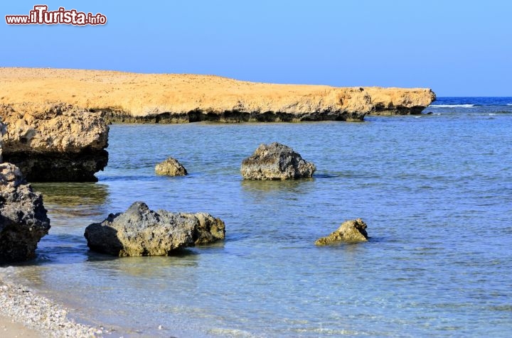 Immagine il mare pulito lungo la costa del Mar Rosso nella reguione di Marsa Alam in Egitto - © maudanros / Shutterstock.com