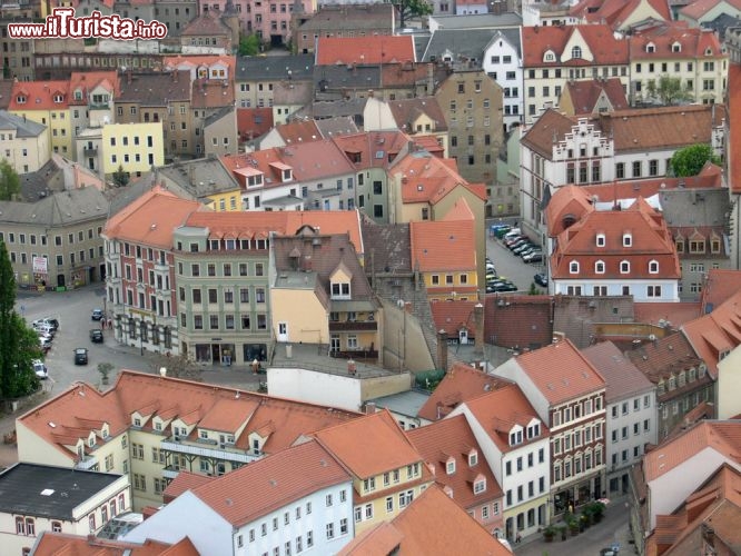 Immagine Meissen, Sassonia fotografia dall'alto del suo centro storico. Siamo in Germania, più precisamente nel Land della Sassonia - © Olga Kolos / Shutterstock.com