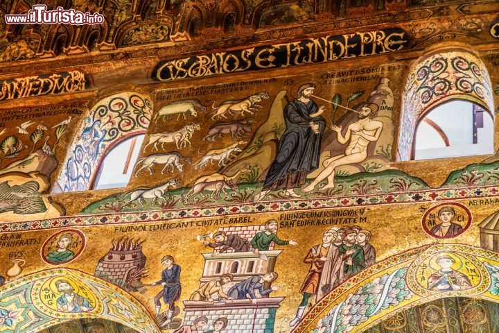 Immagine I grandi mosaici dorati della navata centrale del Duomo di Monreale a Palermo - © Andreas Zerndl / Shutterstock.com