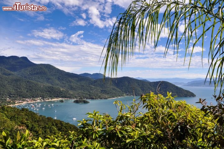 Immagine Panorama dell'Ilha Grande, con una grande baia dotata di spiaggia. Siamo in Brasile e quest'isola si trova al largo della costa di Angra dos Reis, nello stato di Rio de Janeiro  - © Christian Kohler / Shutterstock.com