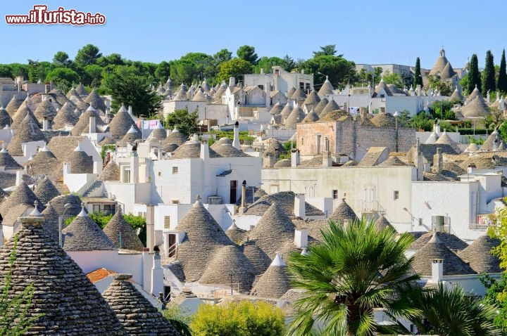 Immagine Panorama dei trulli di Alberobello, uno deiborghi più belli di tutta la Puglia - © LianeM / Shutterstock.com