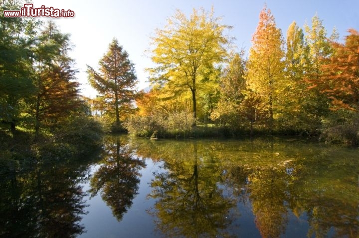 Immagine Panoramica autunnale Giardini di Sissi Merano - cortesia foto www.trauttmansdorff.it