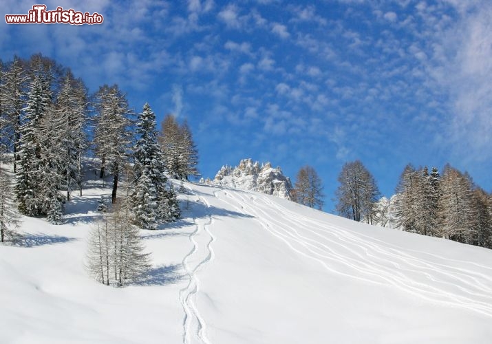 Immagine Piste sci a Sesto (Sexten) la località dell' Alta Pusteria in Trentino Alto Adige - © pecold / Shutterstock.com
