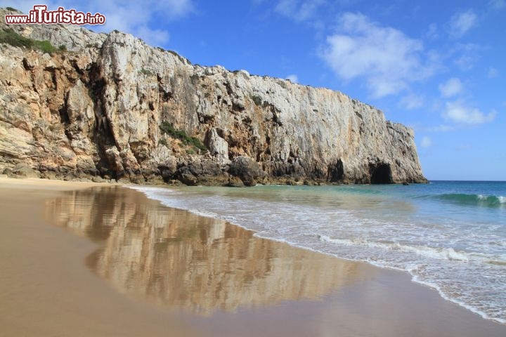 Immagine La magnifica Praia do Beliche si trova vicino a Sagres, la celebre località balneare dell'Algarve in Portogallo - © Francisco Caravana / Shutterstock.com