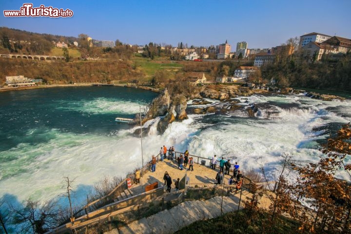 Immagine Panoramica delle cascate sul Reno a Sciaffusa - © NattyPTG / Shutterstock.com