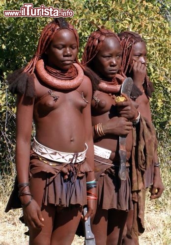 Immagine Ragazze etnia himba Angola - Foto di Giulio Badini